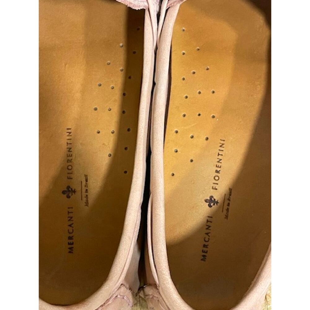 Mercanti Fiorentini Moccasin Driving Loafers Light Pink Suede Women's Sz 8.5 - Picture 9 of 10